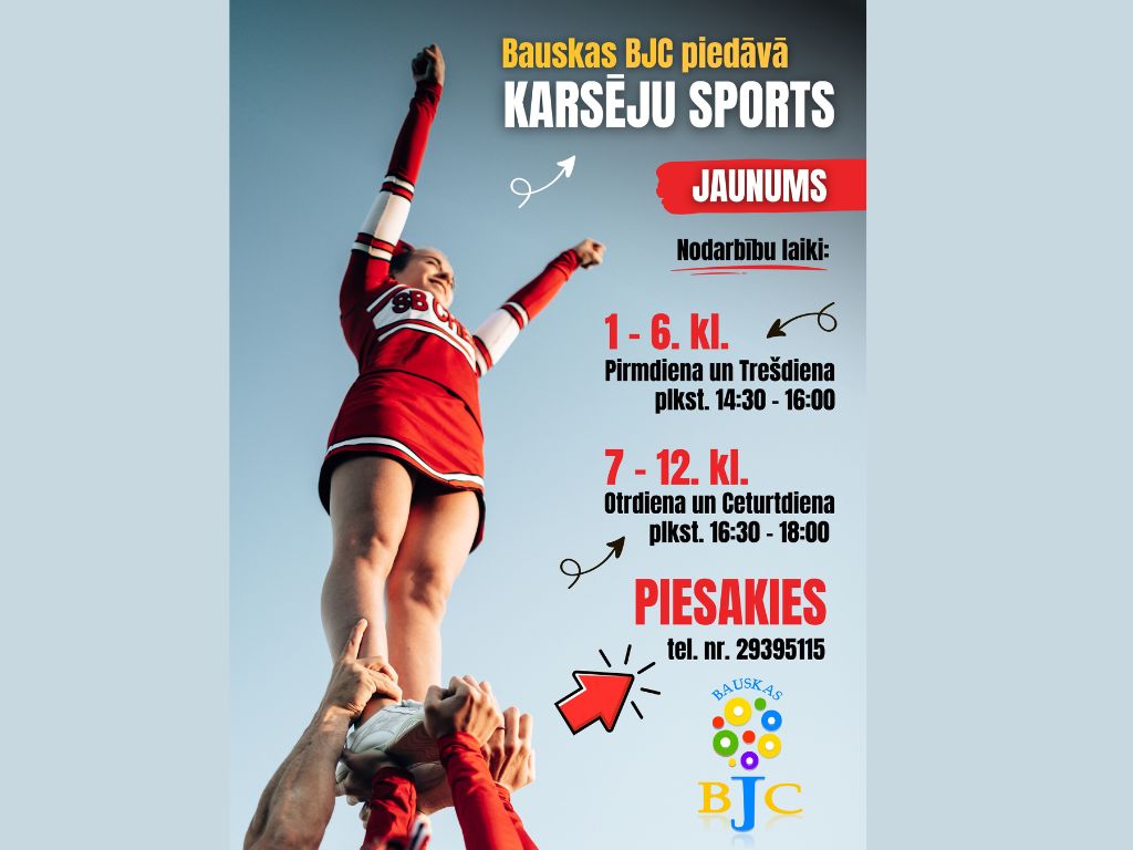 Aicinām pievienoties karsēju sporta un dejas komandai!